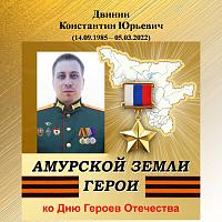 Виртуальная выставка-портрет «Амурской земли Герои», К. Ю. Двинин
