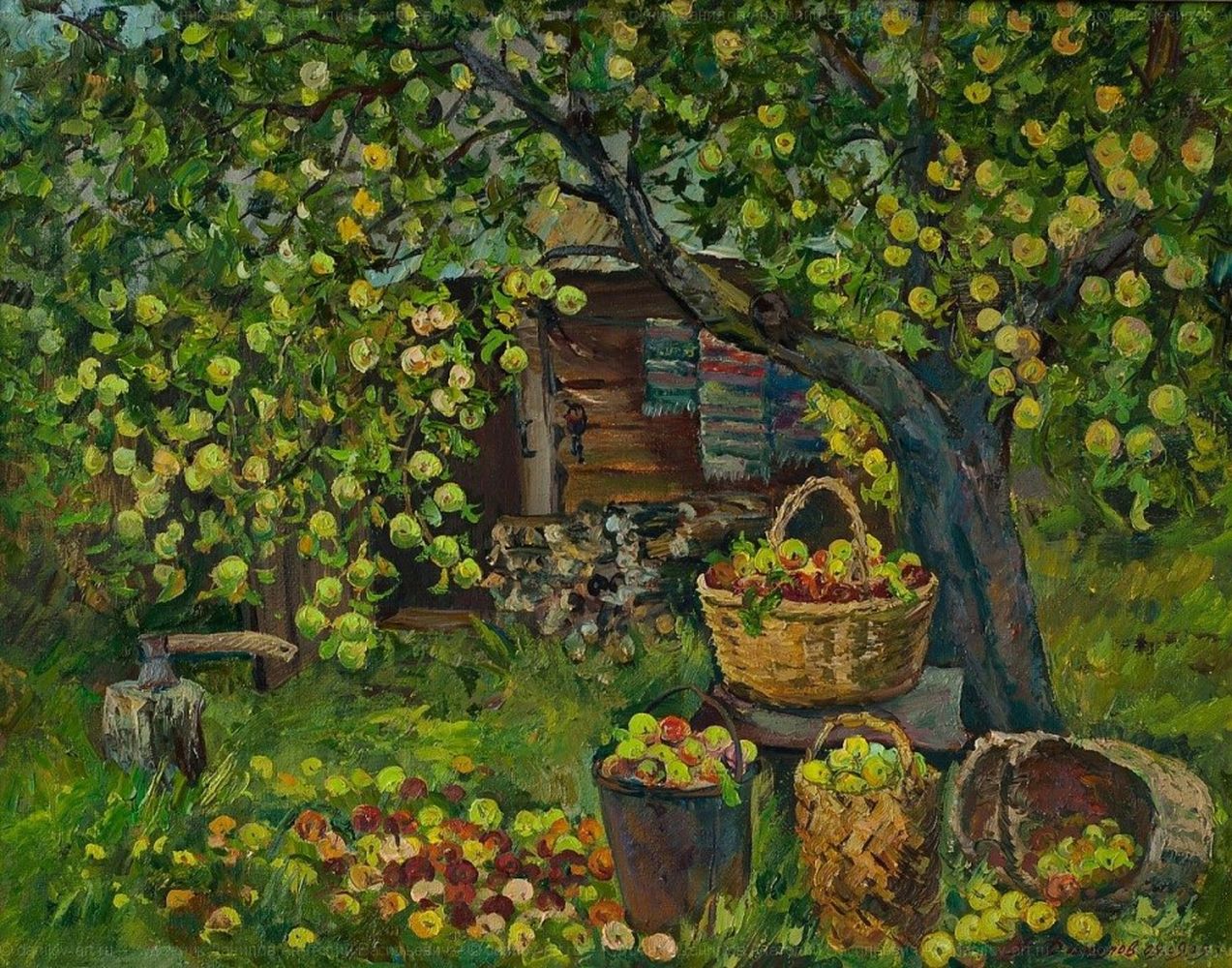 Бунин Антоновские яблоки деревня