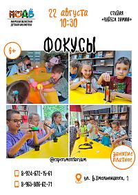 Мастер-класс для волшебников «Фокусы» (6+)