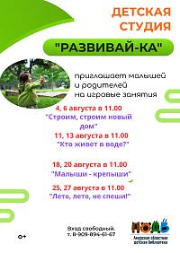 Детская студия «Развивай-ка» (0+)