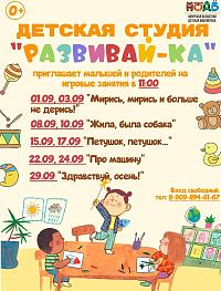 Детская студия «Развивай-ка» (0+)